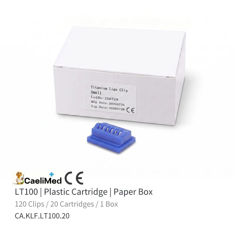 CE‑Certified Titanium Ligating Clips LT100, LT200, LT300, LT400 for Surgery Prac
