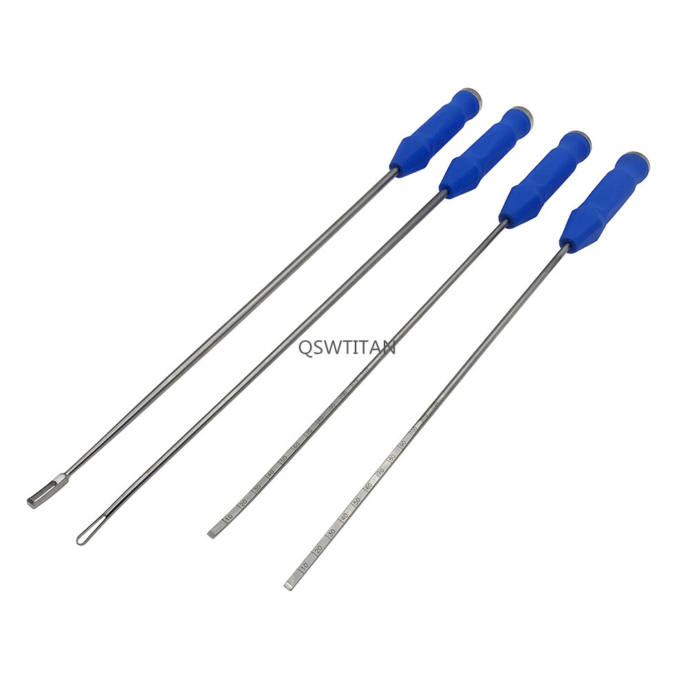 Spine Lumbar Vertebra Intervertebral Disc Reamer Scraper Curette Side Curved