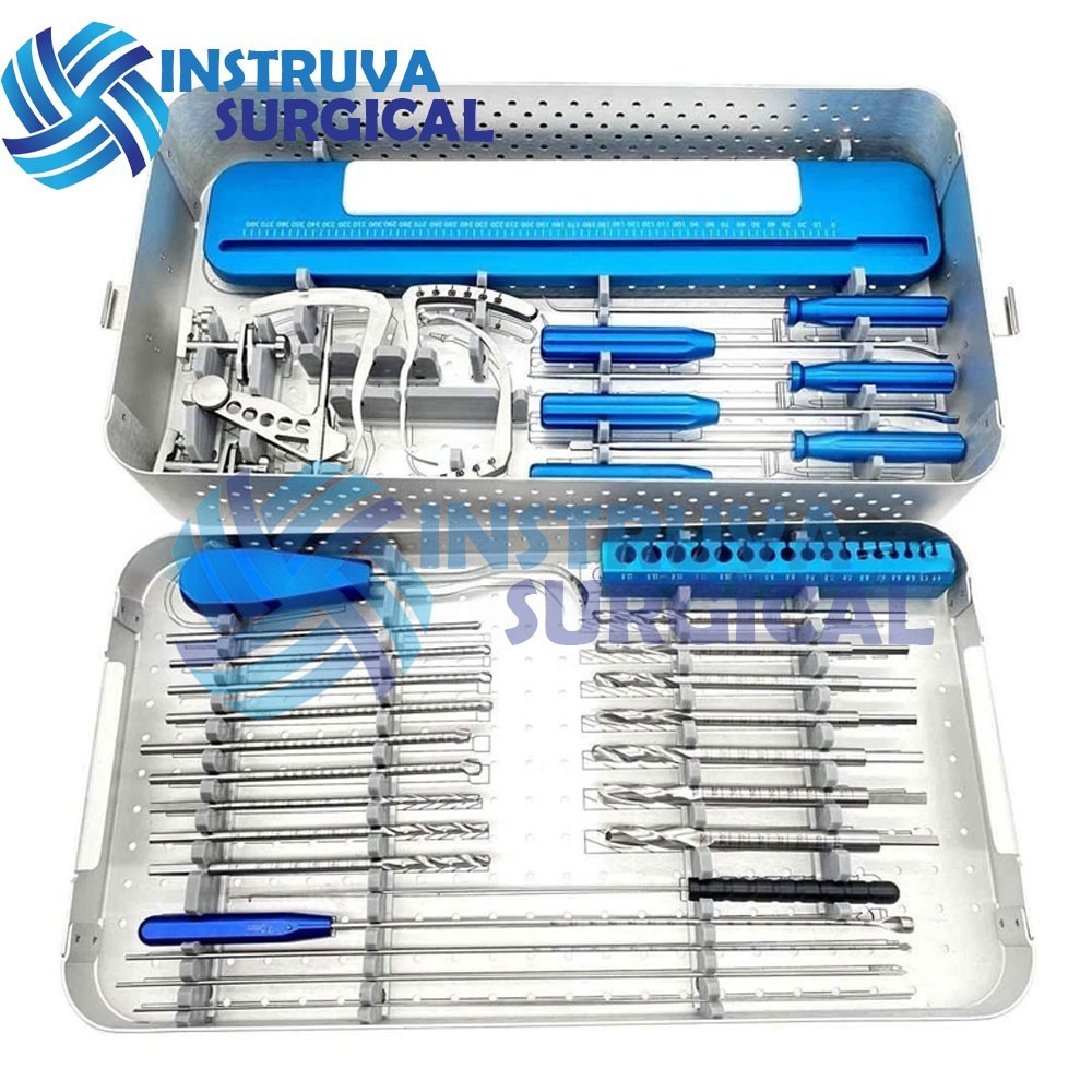 ACL PCL Knee Arthroscopy Surgical Surgery Instruments Set With Sterilization Box