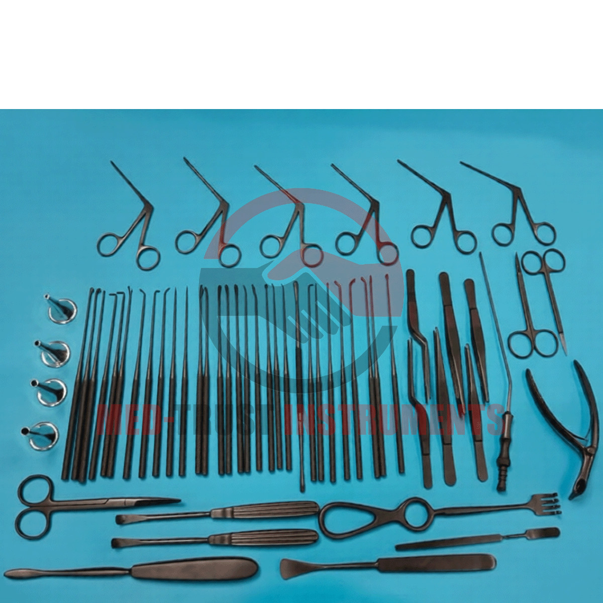 Tympanoplasty Instruments 58 Pcs Set Micro Ear Surgery ENT Instruments