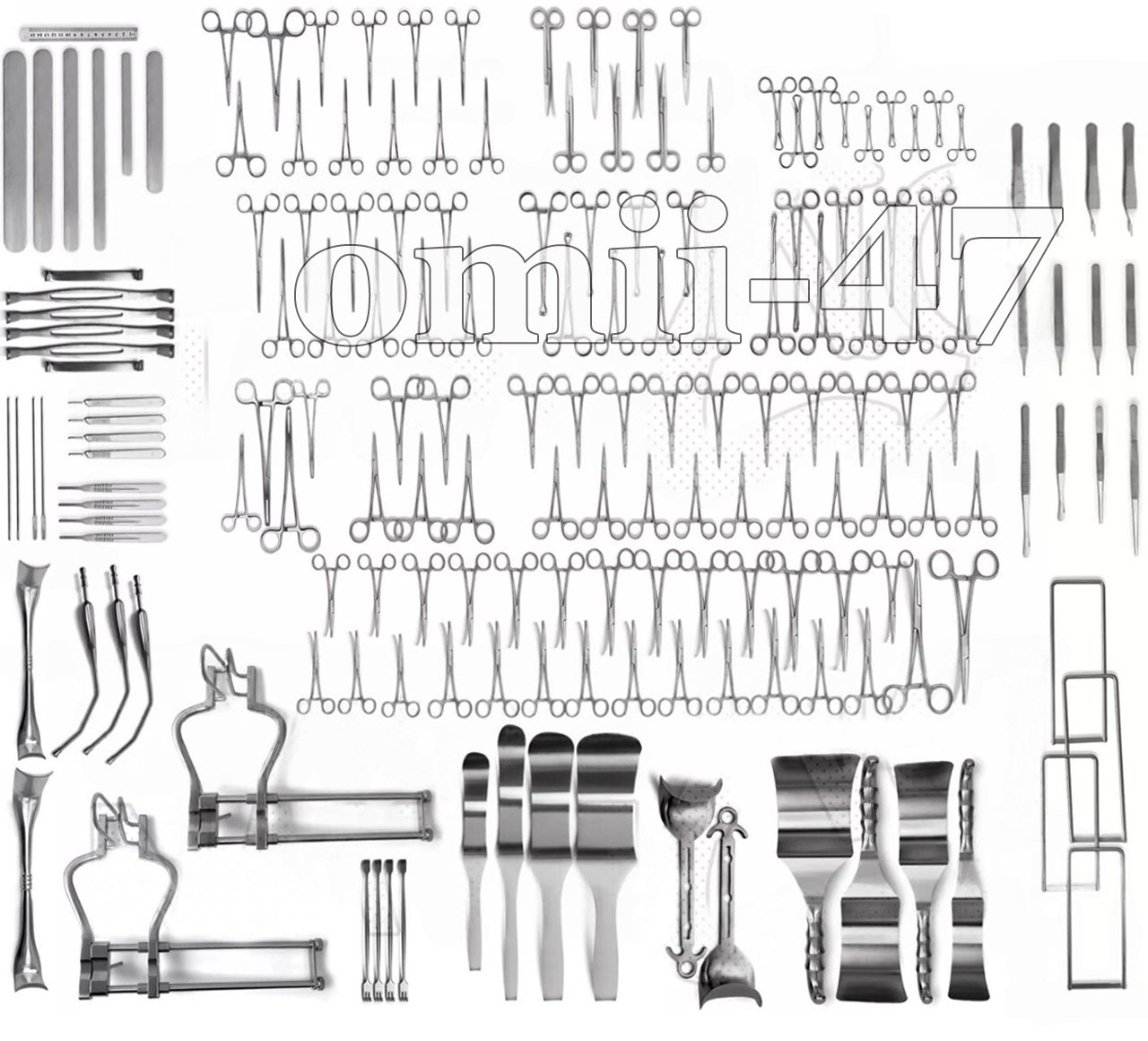 197 Pcs Laparotomy Abdominal Surgery Set Medical Surgical Instruments German Kit