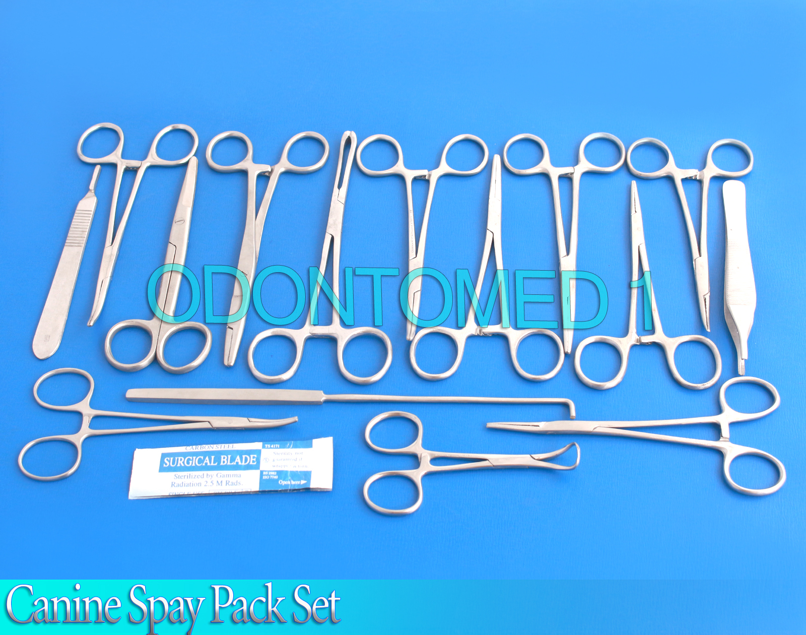 48 PCS CANINE SPAY PACK VETERINARY SURGICAL INSTRUMENTS DS-1053