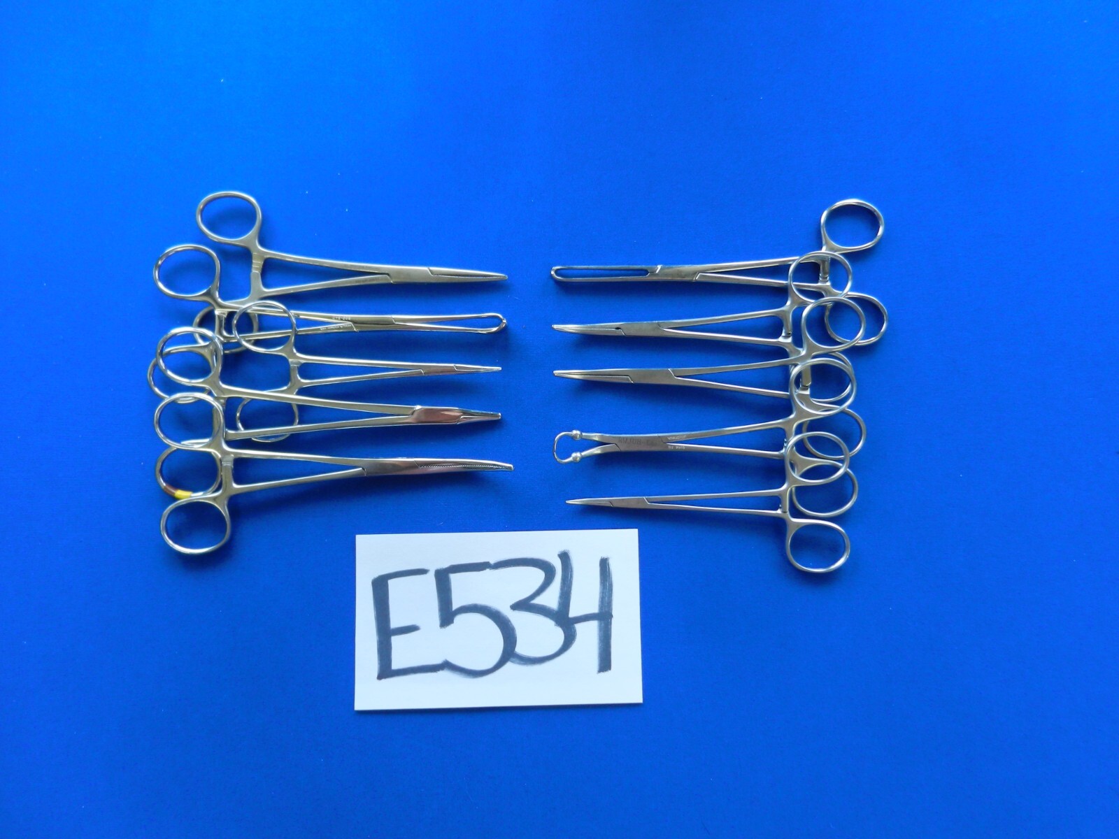 E534 Aesculap Jarit V. Mueller Lot of 10 Forceps Approx. 12-16cm Length