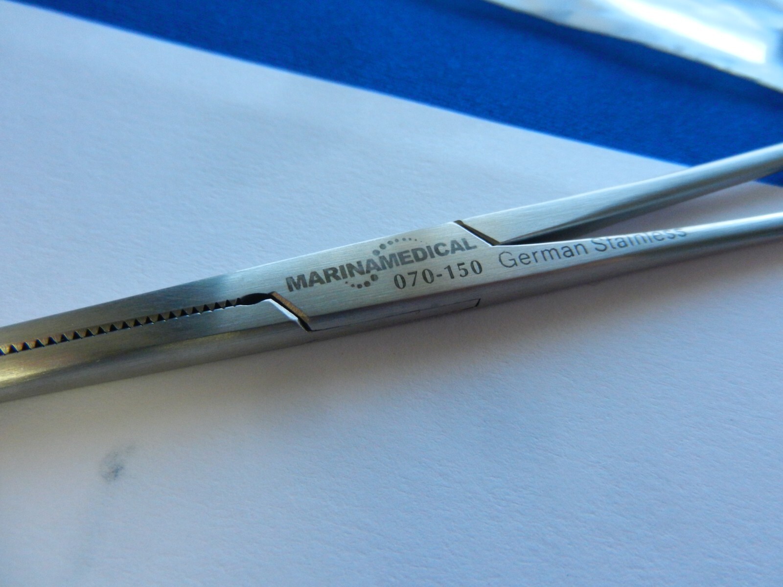 G53 Marina Medical 070-150 Ochsner Forceps Straight 1×2 Teeth 16cm NEW!