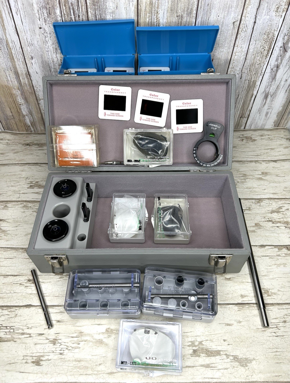 Haag-Streit Ophthalmic Accessories Set With Case / Eye Exam Tools