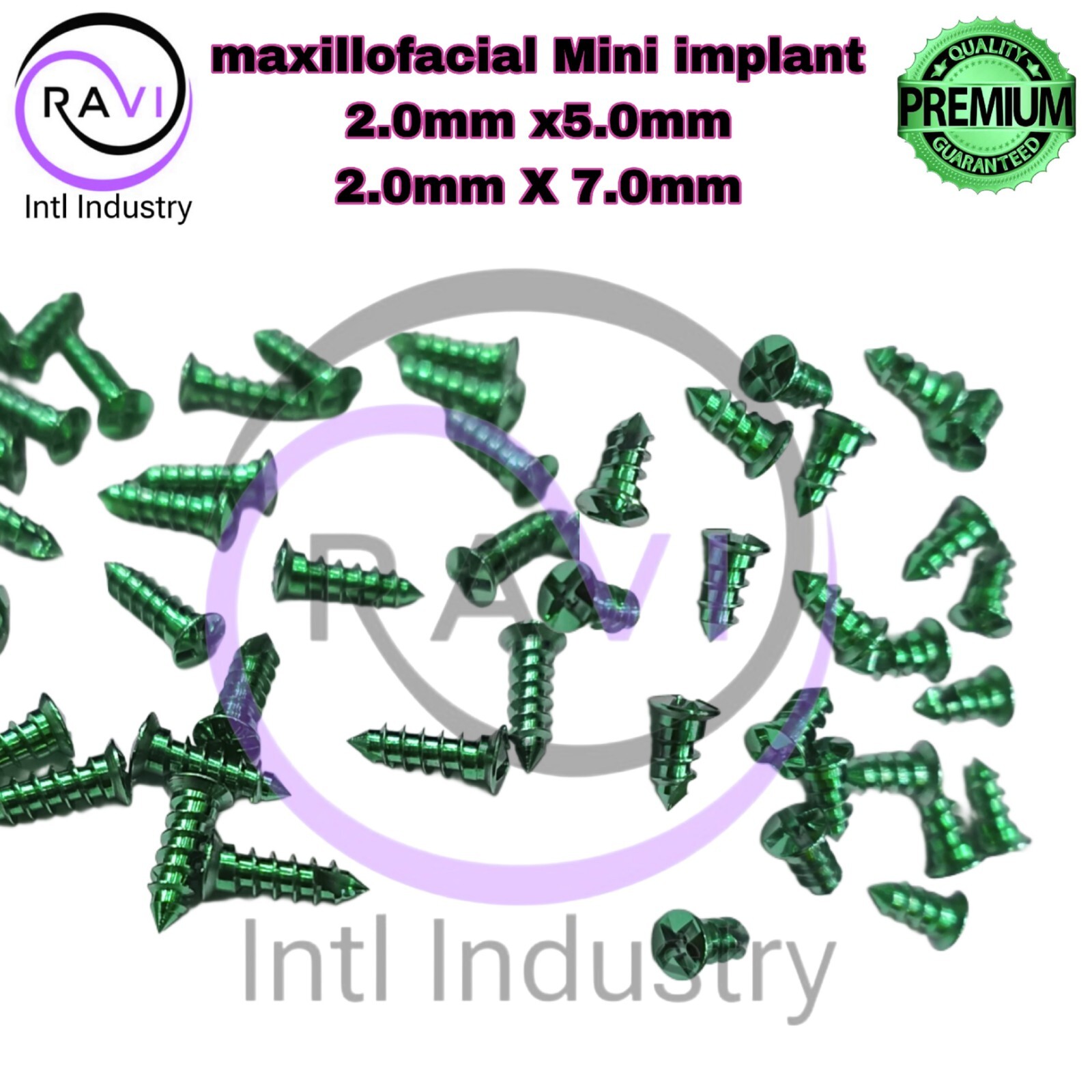 Maxillofacial with 1PC Screwdriver 2.0mm 100Pcs Crosshead Screw