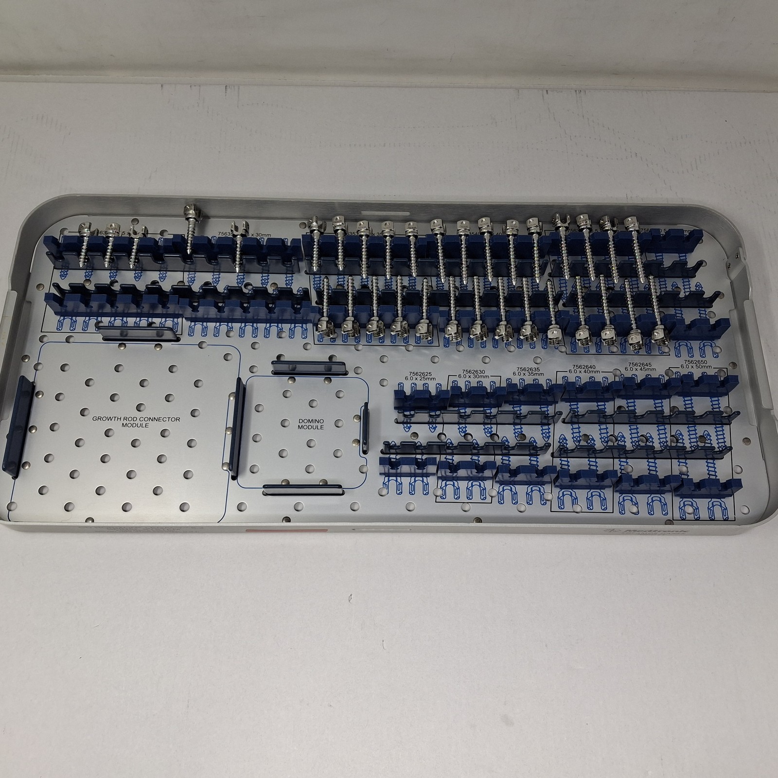 Medtronic CD Horizon Legacy Fixed Angle Screws Implant Tray