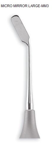 DENTAL INSTRUMENT MICRO SURGICAL RECTANGULAR MIRROR # 4x12mm # LARGE MM3 Quality