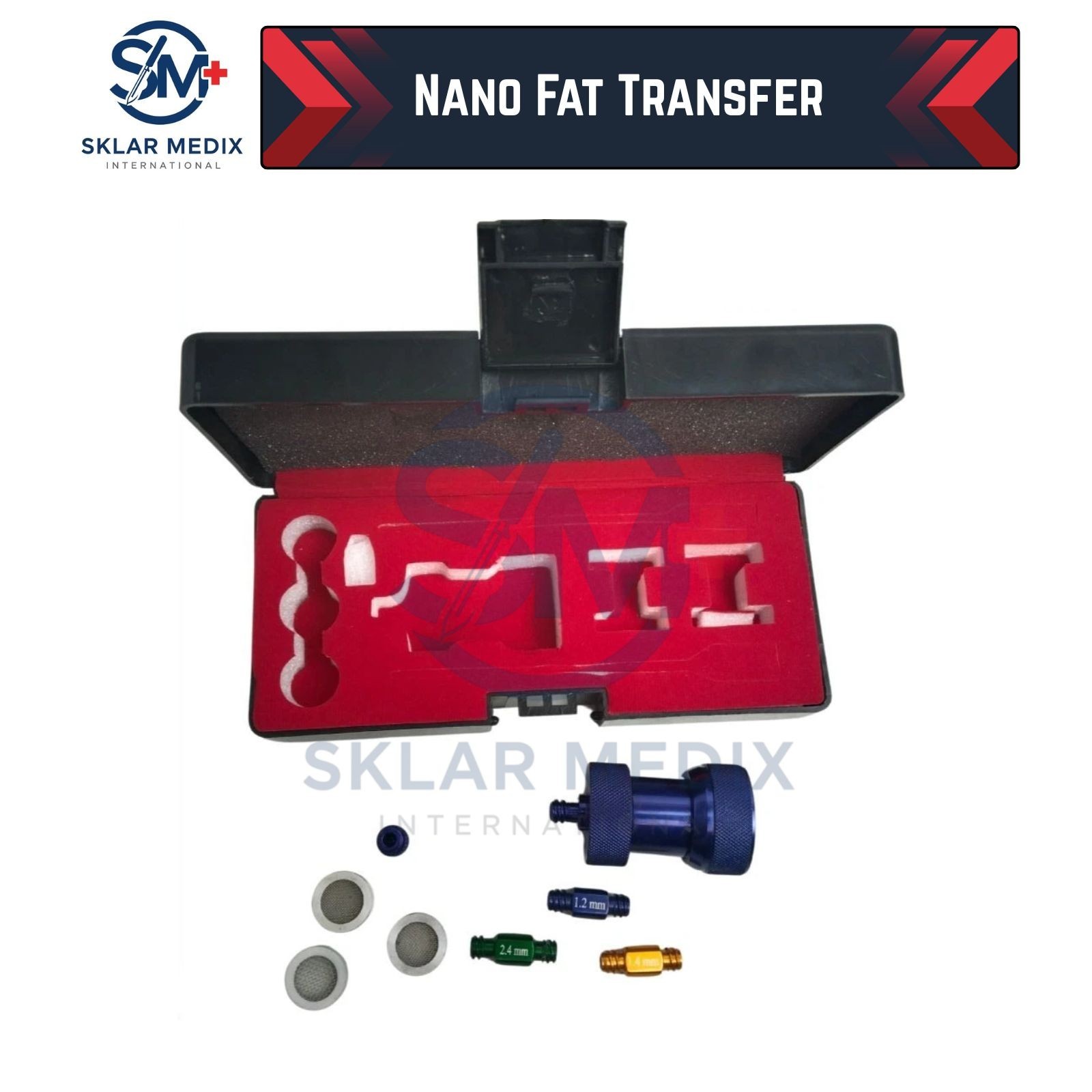 Liposuction Nano Fat Transfer kit – Grafting Instruments Plastic Surgery Set CE