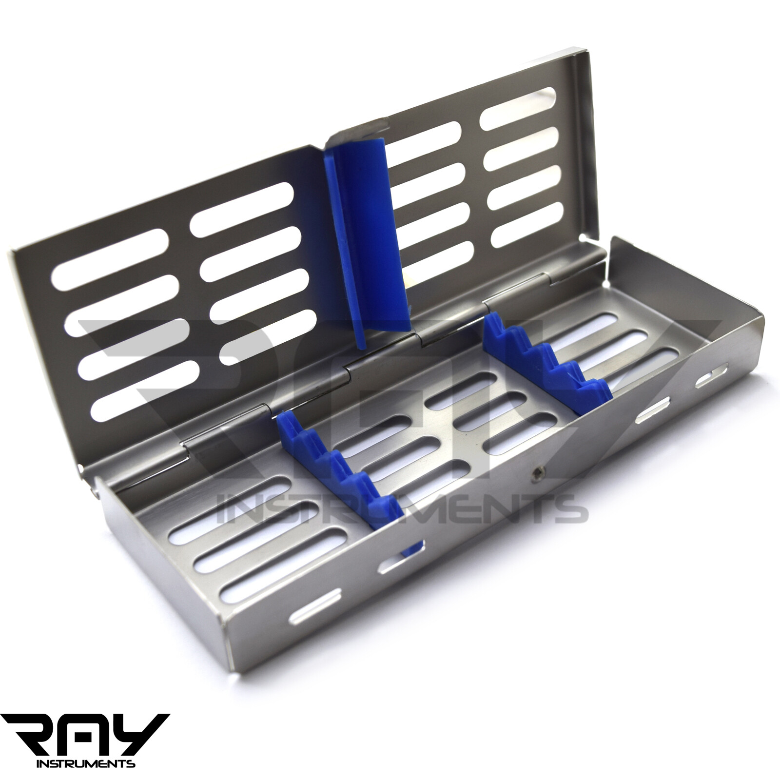 X1 Dental Sterilization Cassette Rack Tray Box For 5 Surgical Instruments NEW