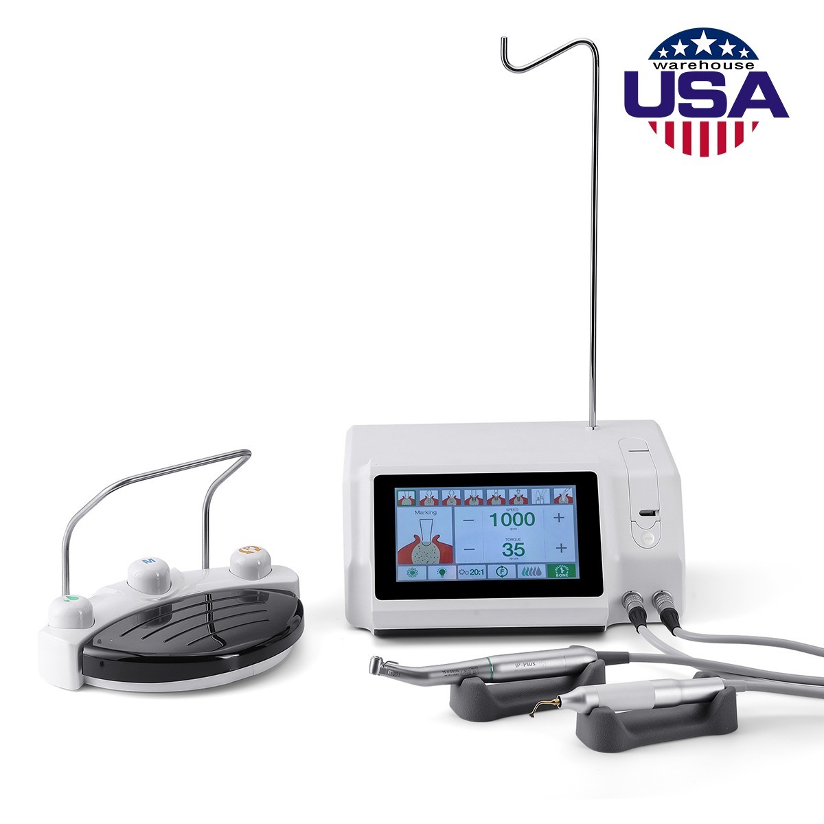 2-in-1 Device Dental Implant Ultrasonic Bone Cut Piezosurgery Unit Touchscreen