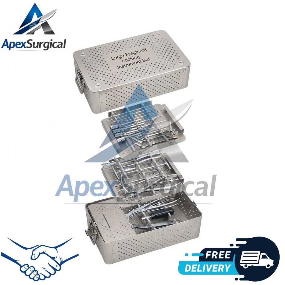 Large Fragment Locking Instrument Set , Screw Tray Orthopedic Surgical set