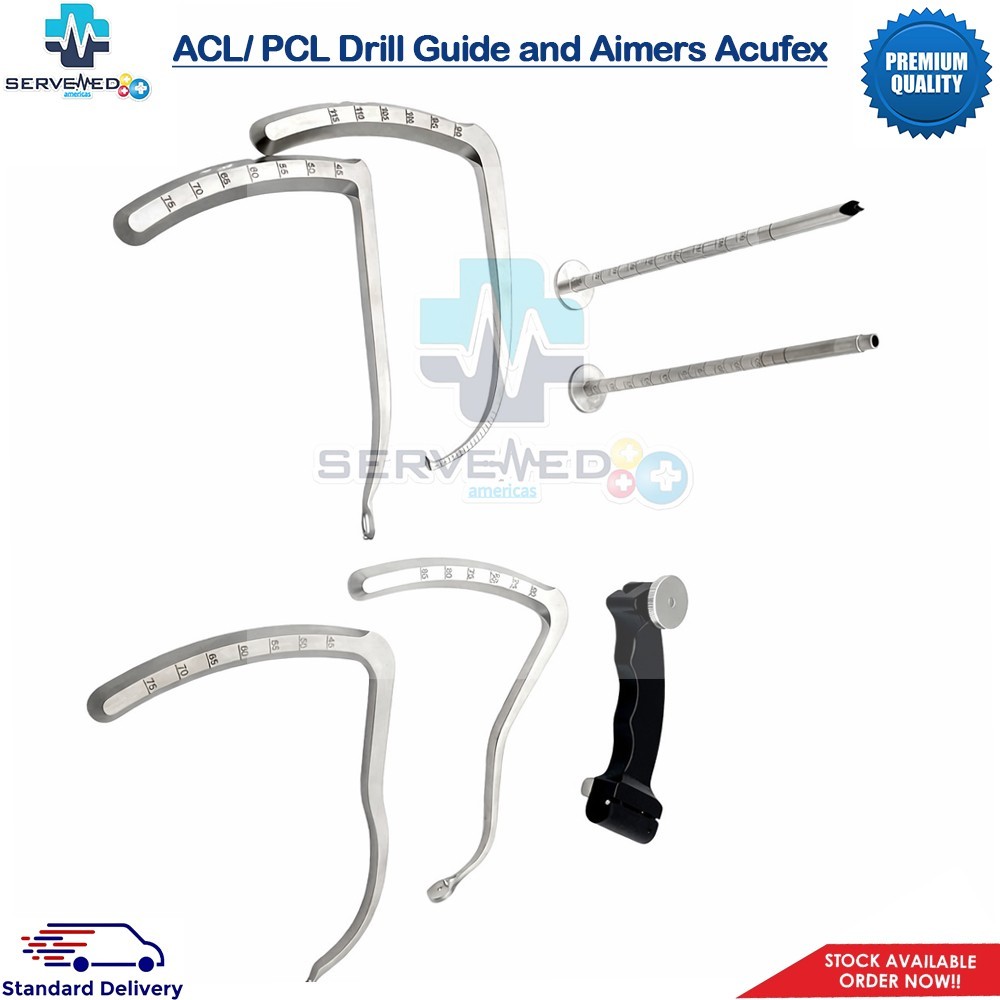 Director ACL PCL Drill Guide and Aimers Acufex orthopedic instruments