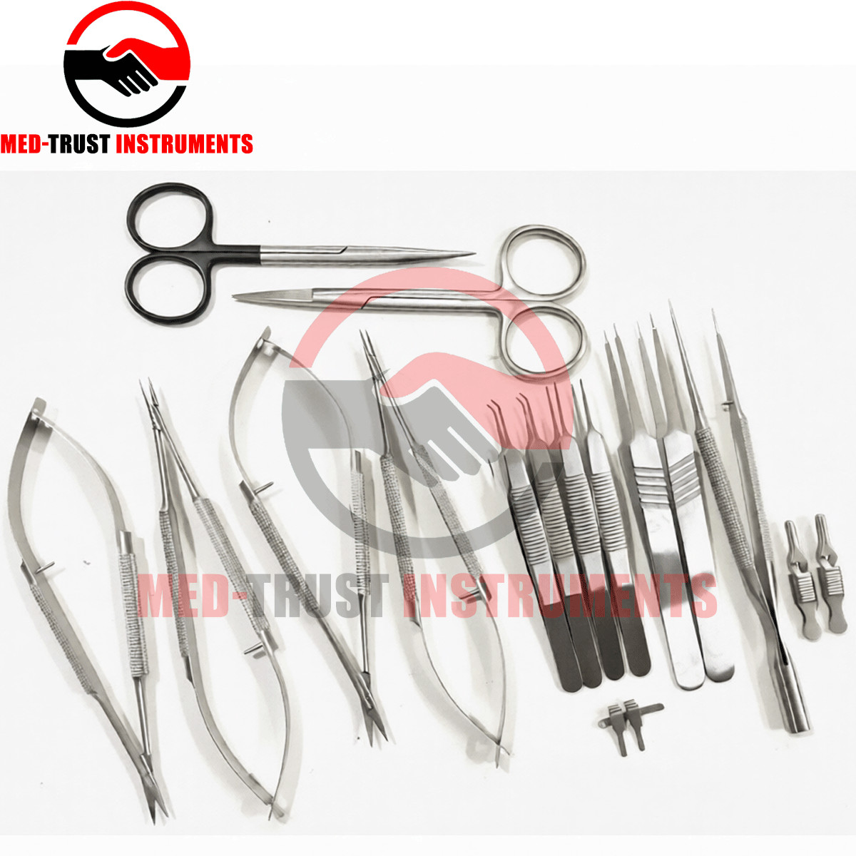 Hand Surgery Basic 17 PCS Set of Micro Surgical Instruments Stainless steel set