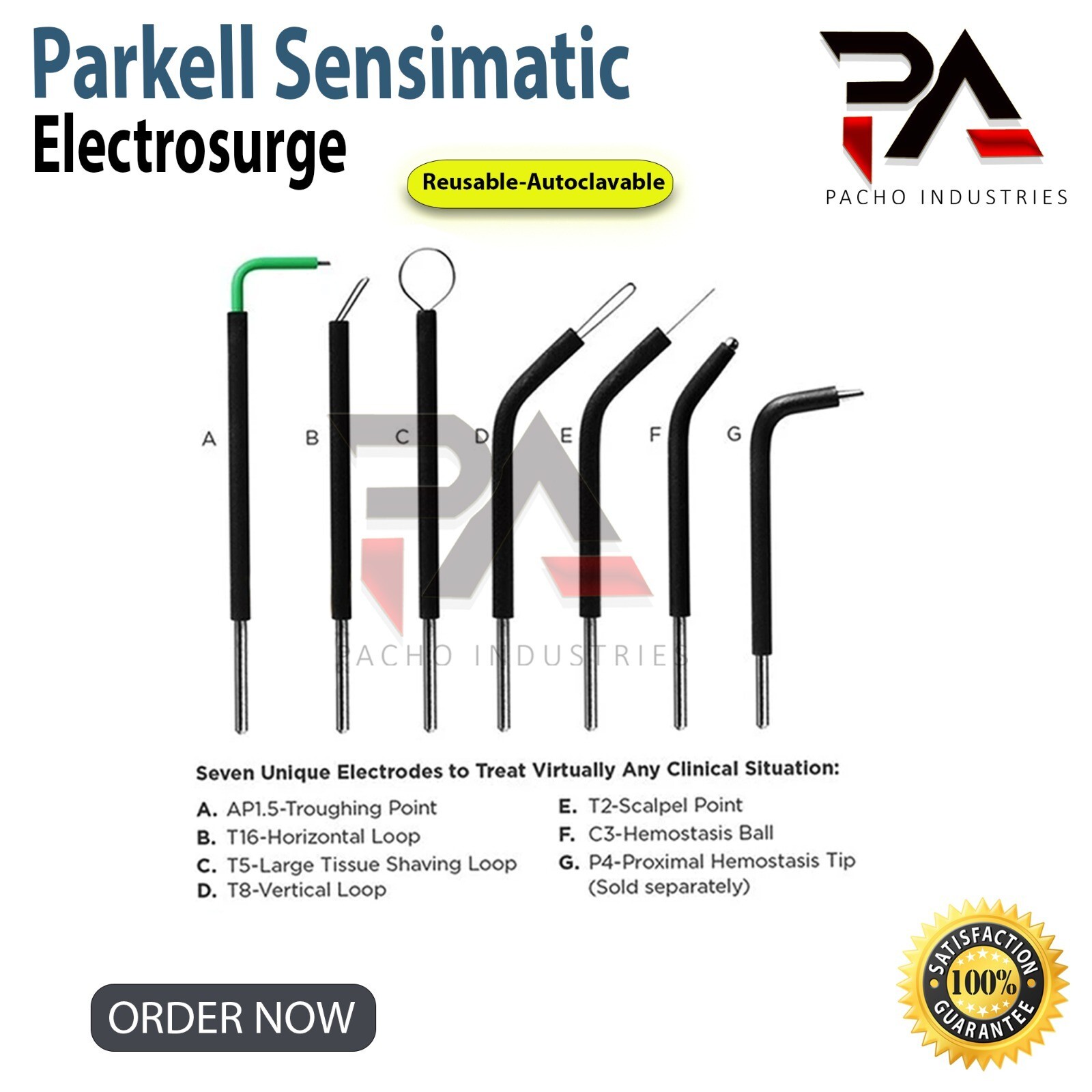Parkell Sensimatic Electrosurge 700 SE Tips-Electrosurgical Pencils CE