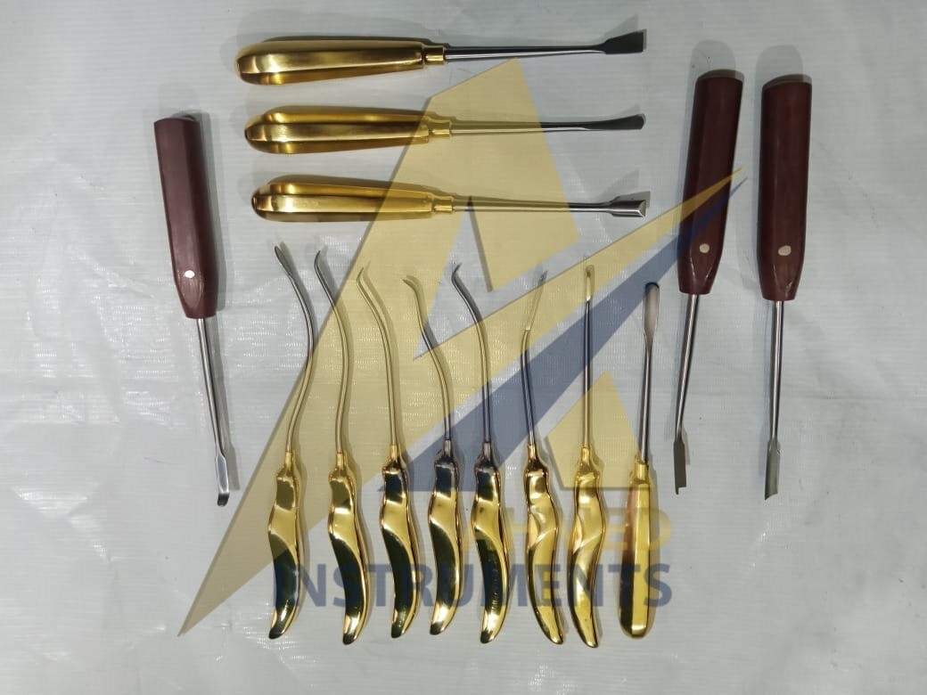 Endoscopic Forehead Lift Dissector Set Of 14Pcs