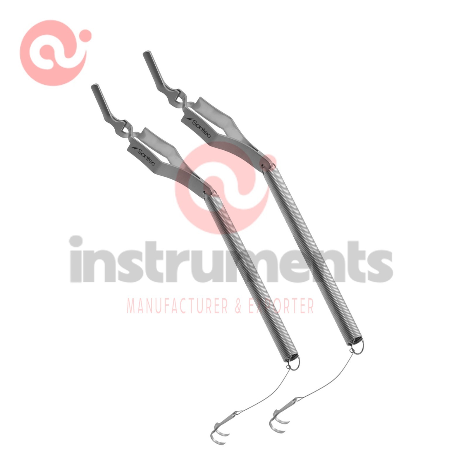 YASARGIL GALEA Spring Hook 4pcs set length 31 & 41 cm Surgical Instrument By Ai