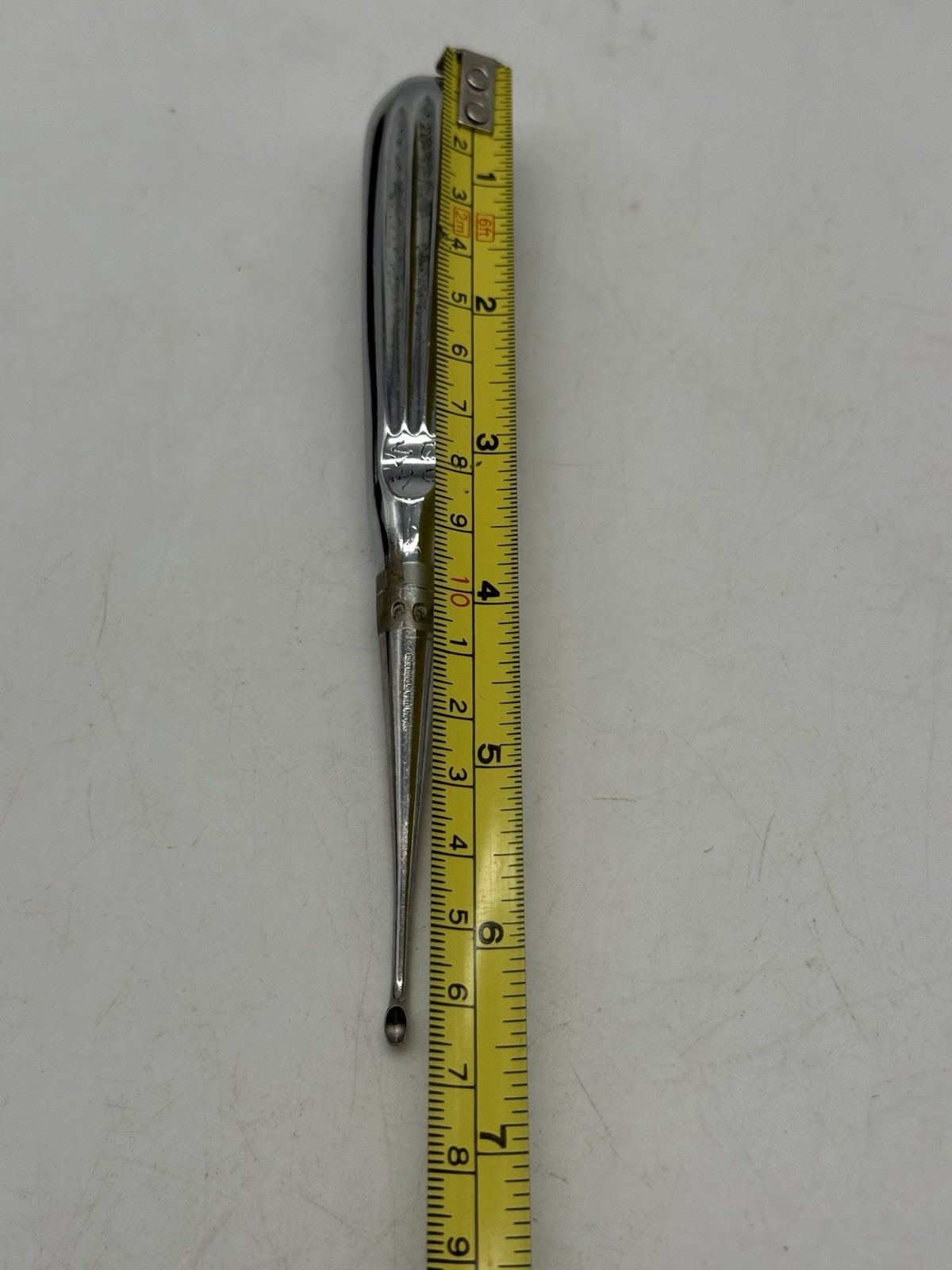 Vintage Stainless Steel Surgical Bone Curette 6.5” Long USA See