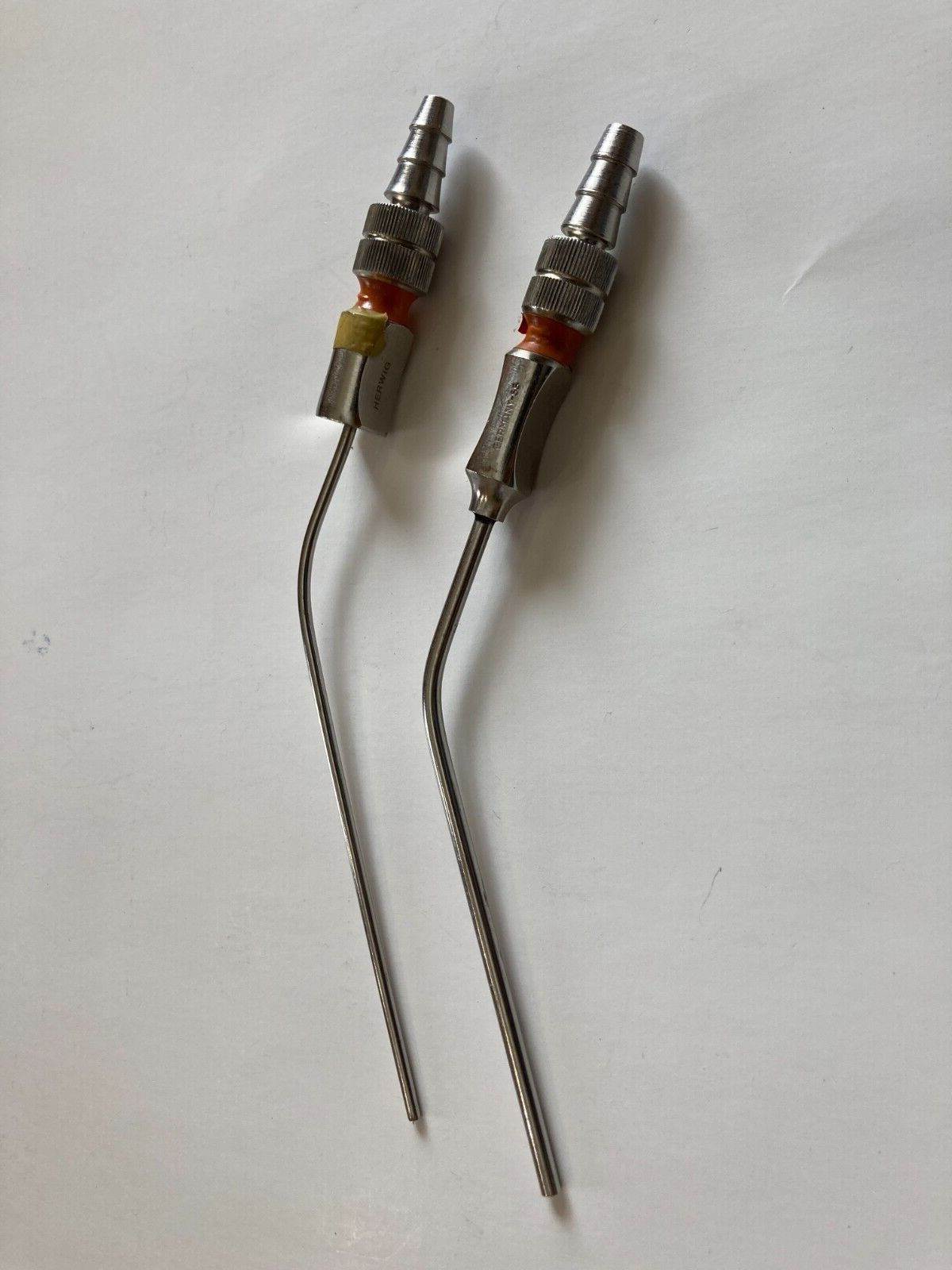 Lot Of 2 Herwig Frazier Suction Tube Nasal Septorhinoplasty Surgical Instrument