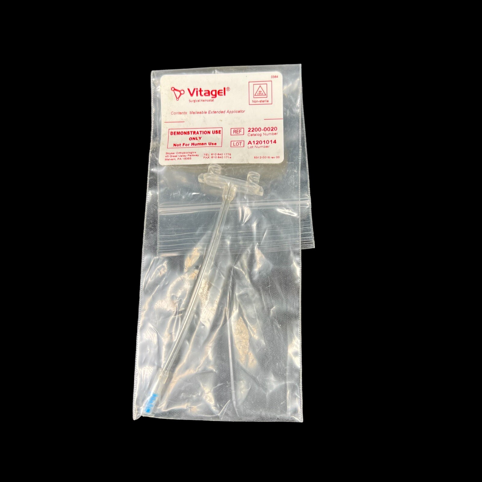 Stryker Malleable Extended Applicator 2200-0020 Vitagel