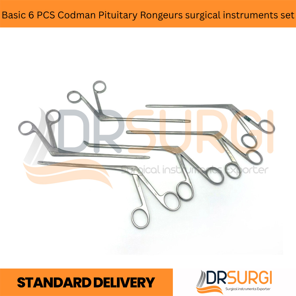 Basic 6 PCS Codman Pituitary Rongeurs surgical instruments set