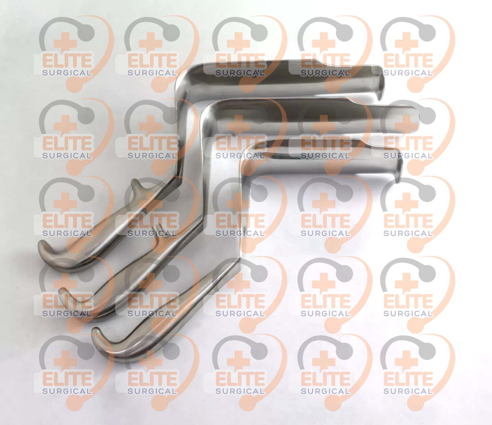 ST Mark Pelvis Retractor Deep Surgery 3 PCs Set Surgical Orthopedic Instruments