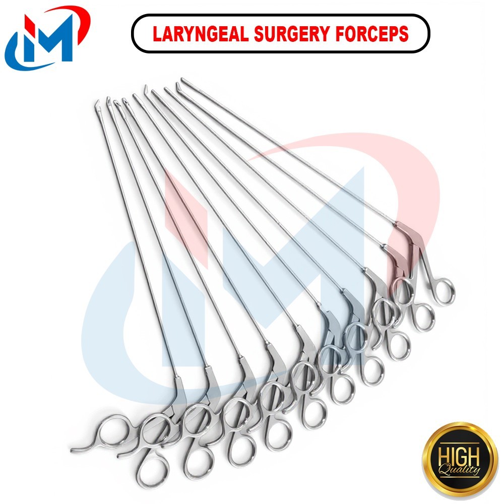 Micro Laryngeal Surgery Forceps Set of 10 PCs ENT Instruments