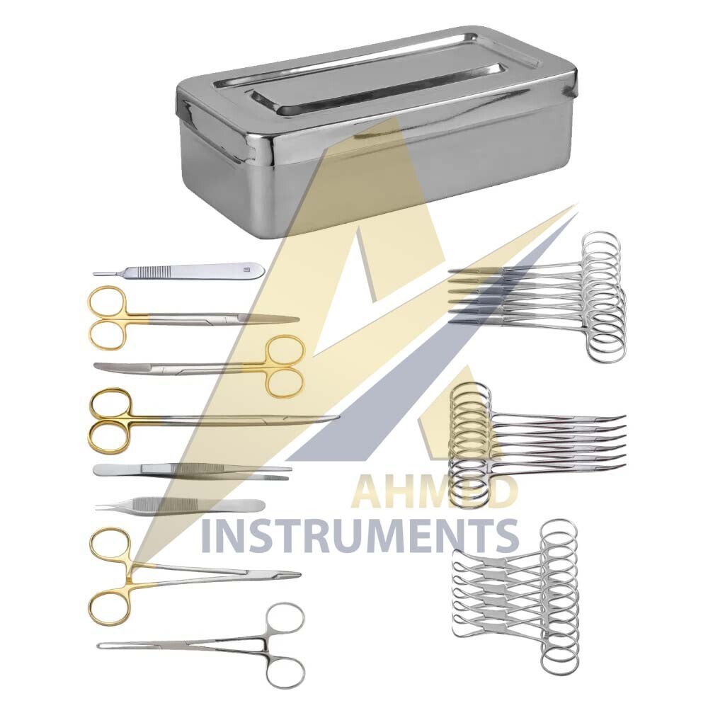 General Surgery Set Vasectomy Meatotomy Instruments Set Stainless Steel with Box