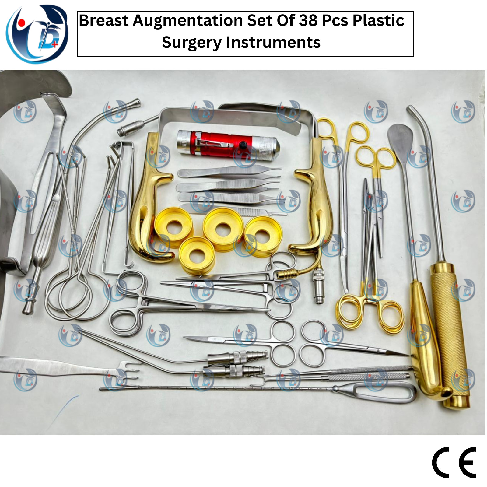 Breast Augmentation Set Of 38 Pcs , Plastic Surgery, Surgical Instruments