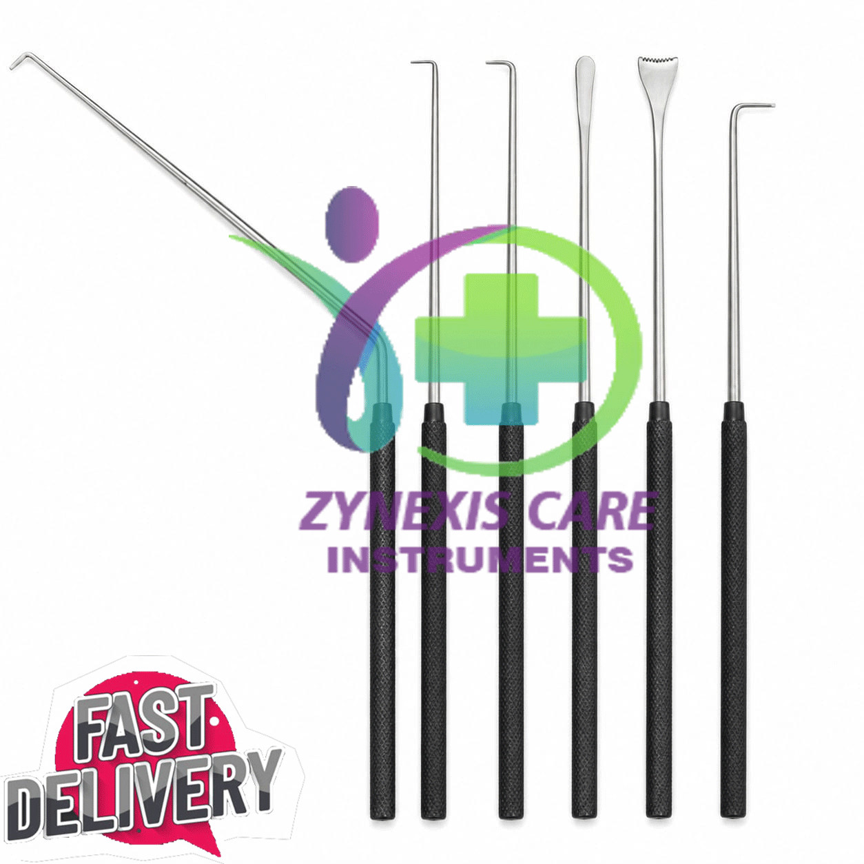 Nerve Root Penfield Retractor Dissector Spinal Orthopedic Instrument Set Of 6Pcs