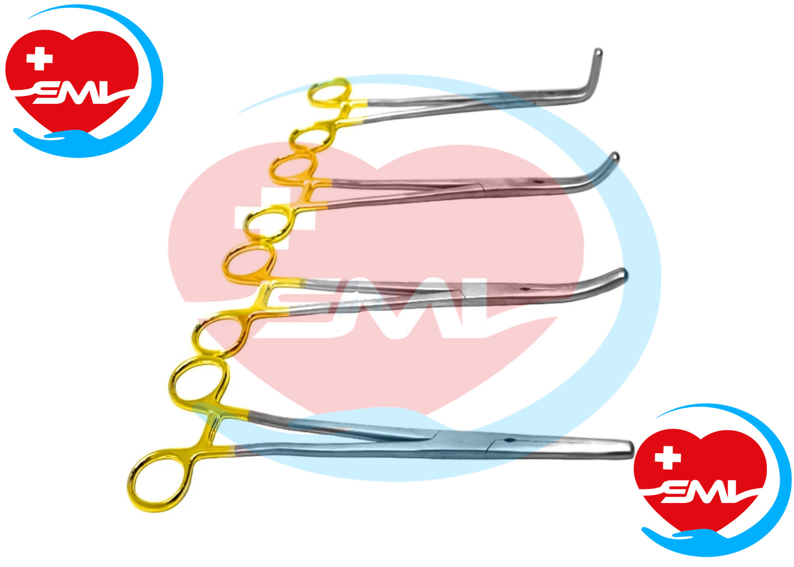 Hysterectomy Zeppelin Z Clamps Surgical Gynecology Ob/Gyn Set of 4