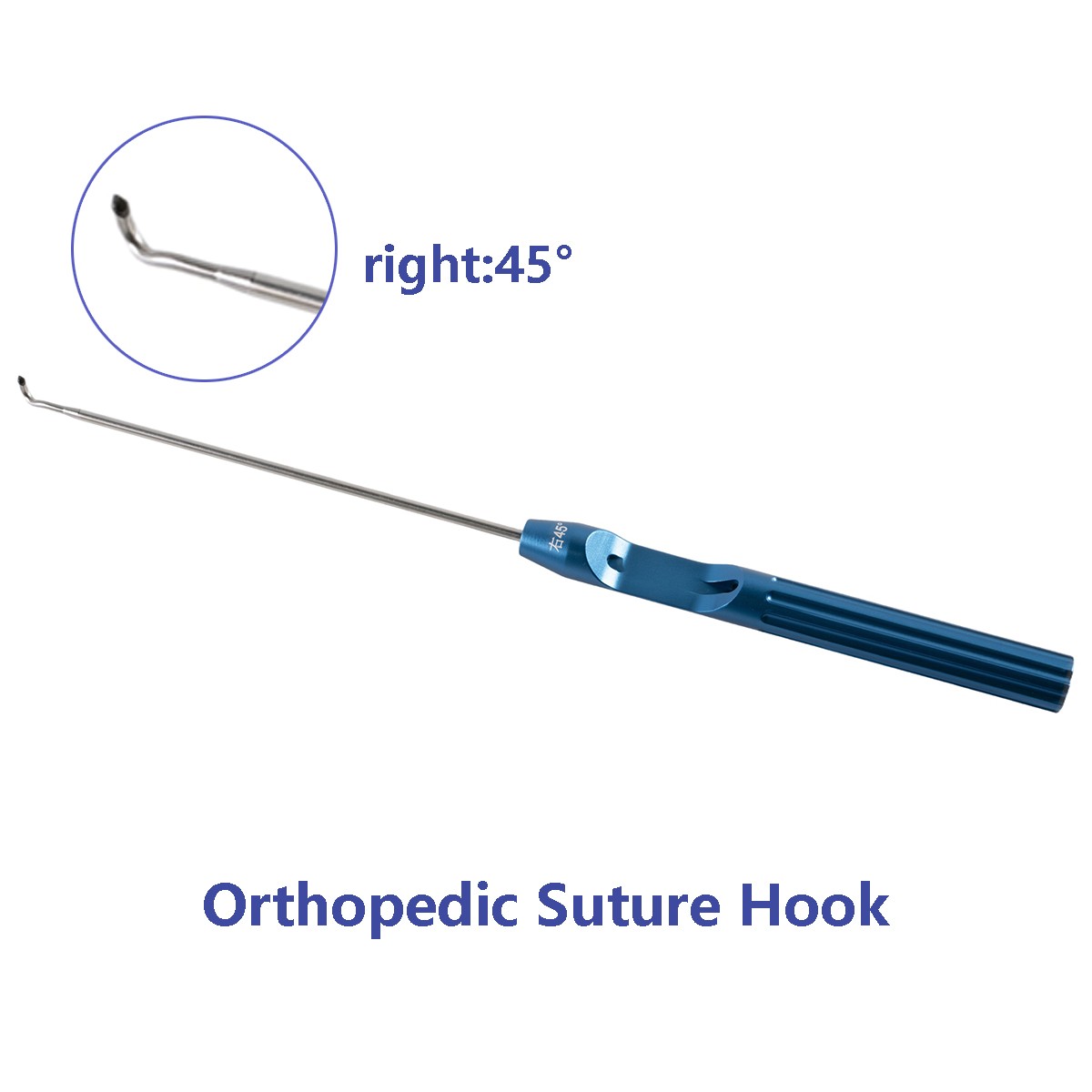 Orthopedic Arthroscopic Suture Hook Threading Device Titanium Nickel Wire