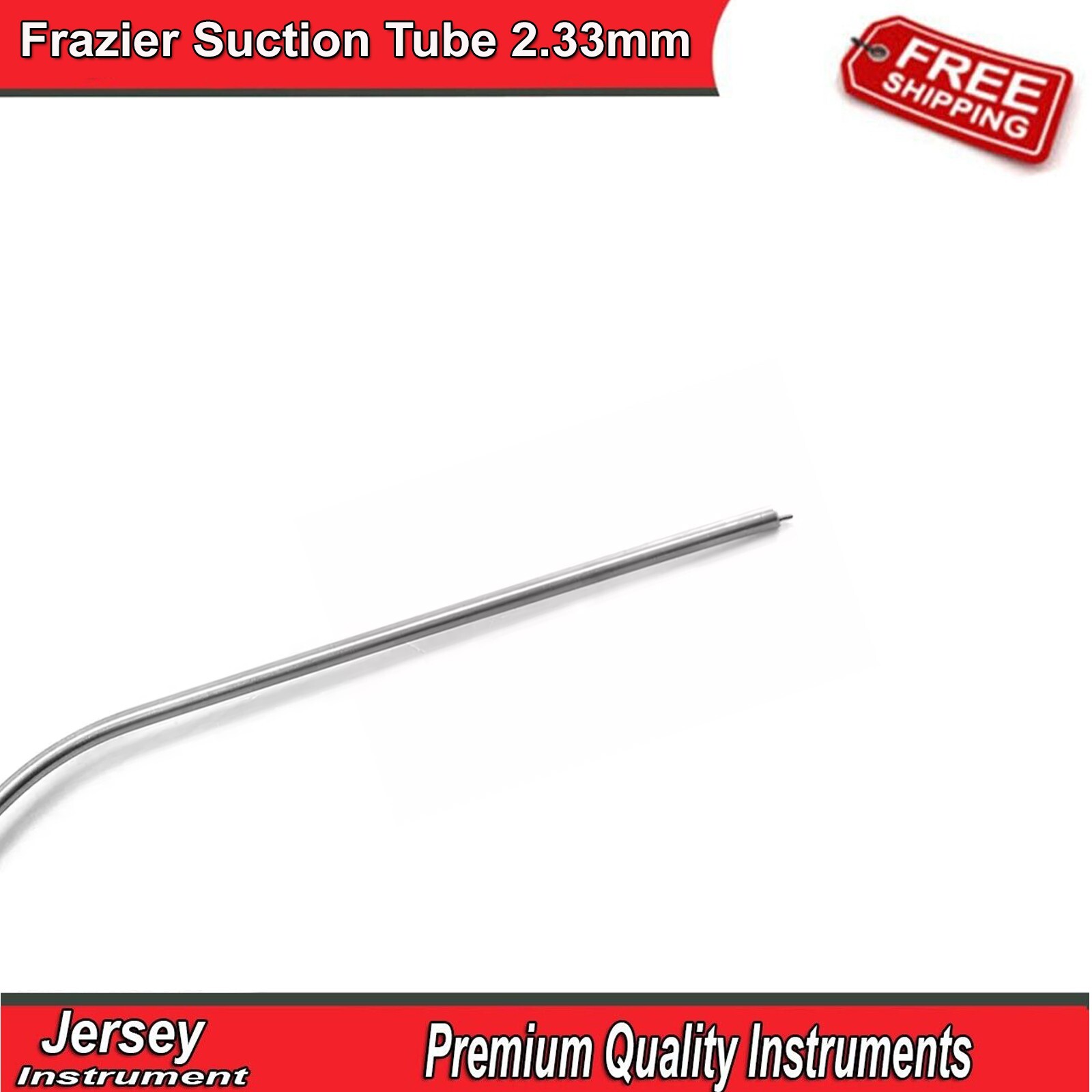 Diagnostic Frazier Suction Tube 2.33mm Surgical ENT Neurosurgical Instruments CE