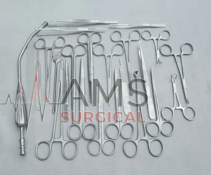 VETERINARY GENERAL SURGERY SURGICAL INSTRUMENTS SET OF 23 PCS