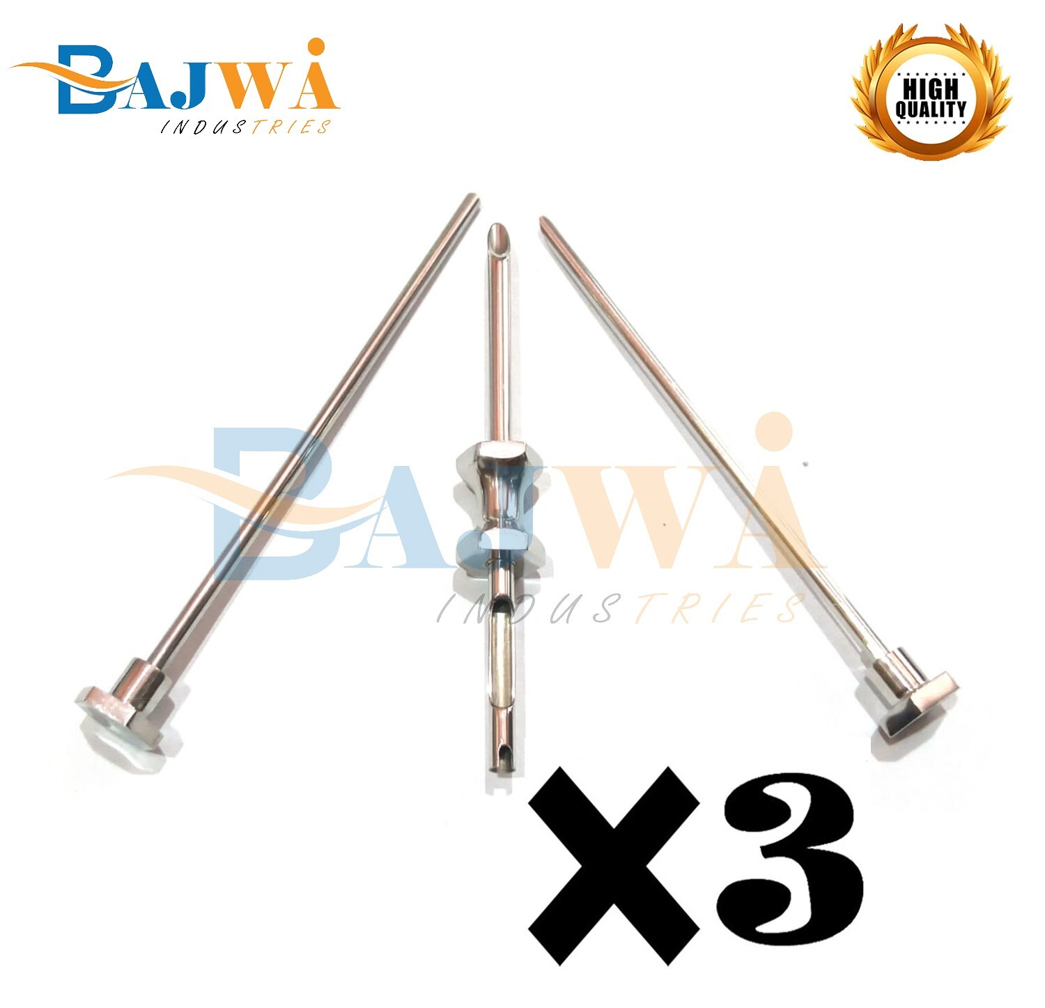 Set Of 3 HRT TROCAR 3.5mm Cannula & Obturator 3 Pcs