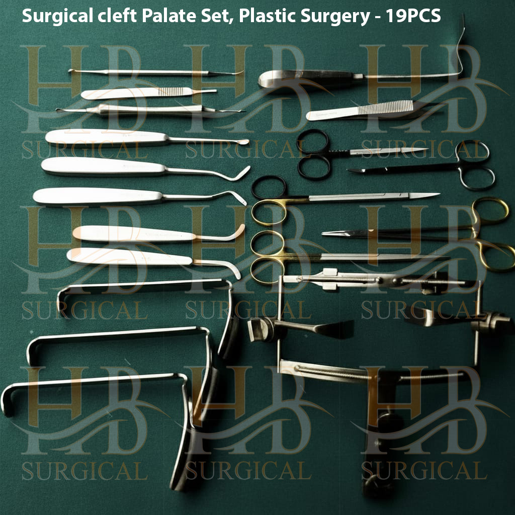 Surgical Cleft Palate Set Plastic Surgery 19 PCS Surgical Instruments