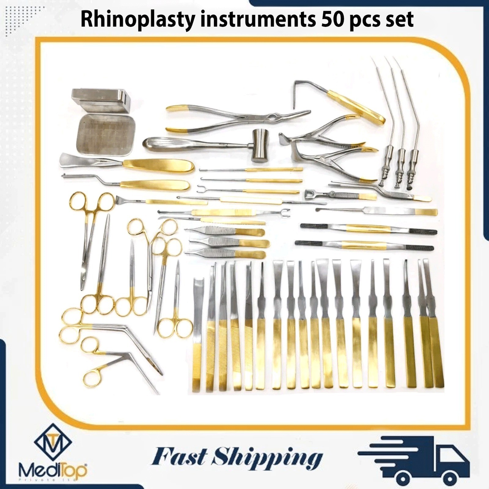 Rhinoplasty instruments German Nose & Plastic Surgery instruments 50 pcs set