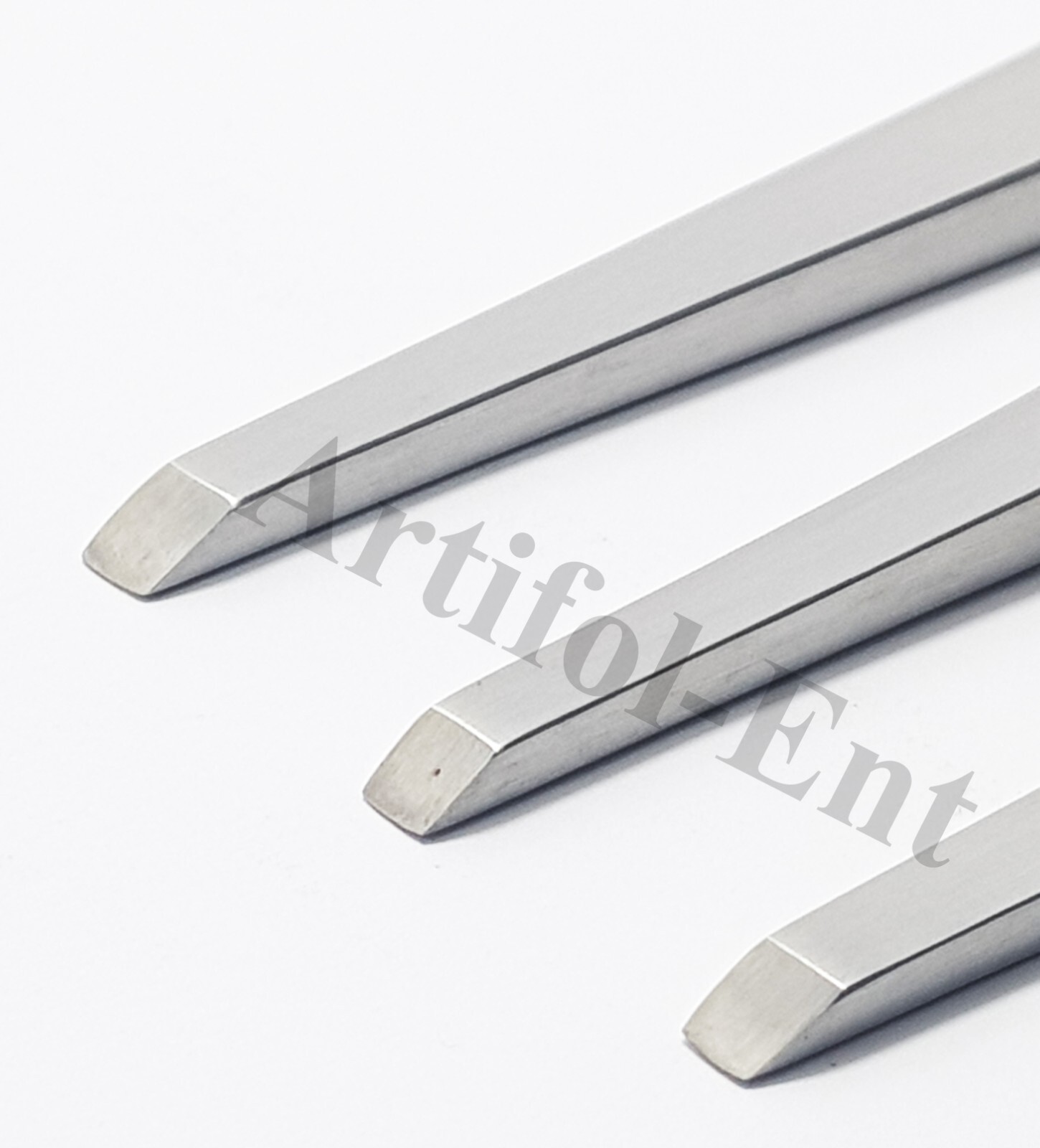 3 Pcs Chisel half-wedged fine; 17.5cm, 4mm Stainless Steel Surgical Instruments