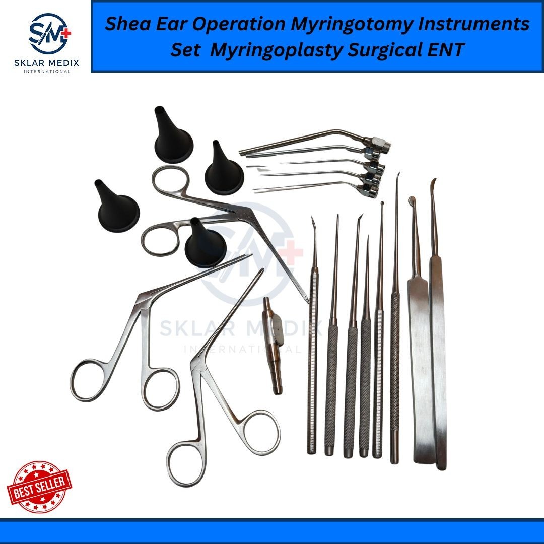 Shea Ear Operation Myringotomy Instruments Set Myringoplasty Surgical ENT