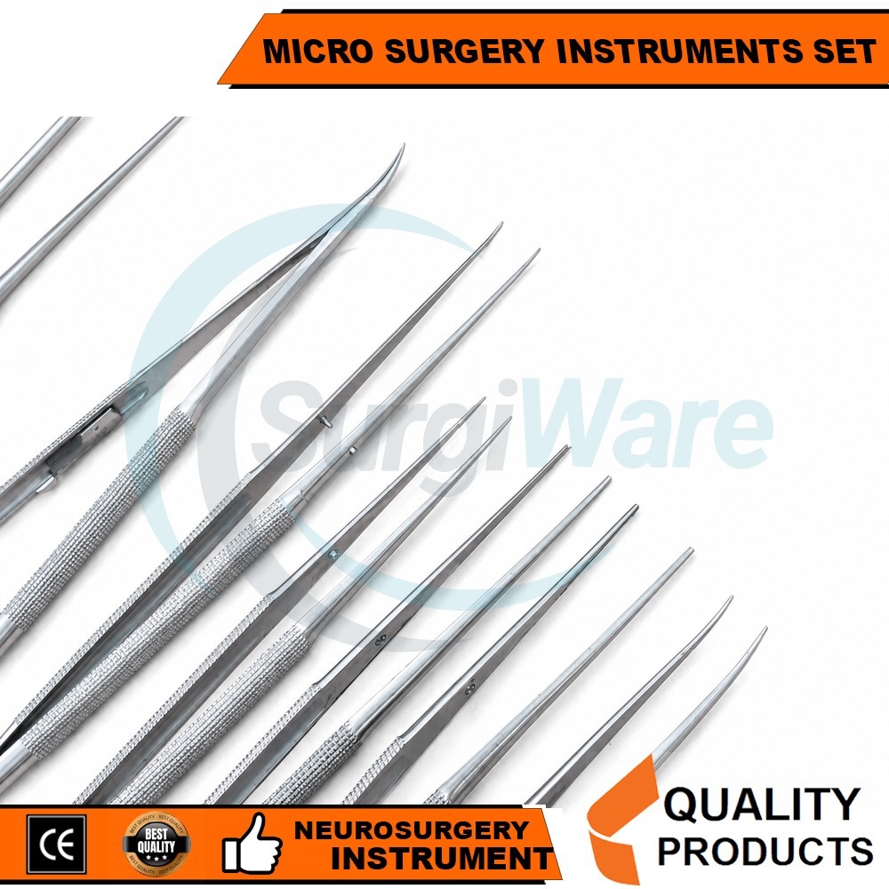 Neurosurgical Micro Surgery Set Instruments Yasargill 43 Pcs Set