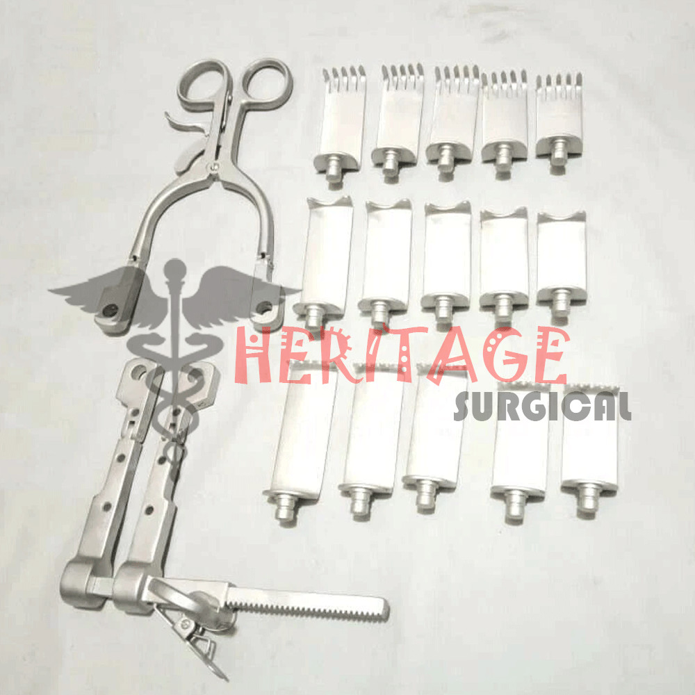 Cervical Retractor Neuro Spine Surgical Orthopedic Instrument Set 17 PCS Premium