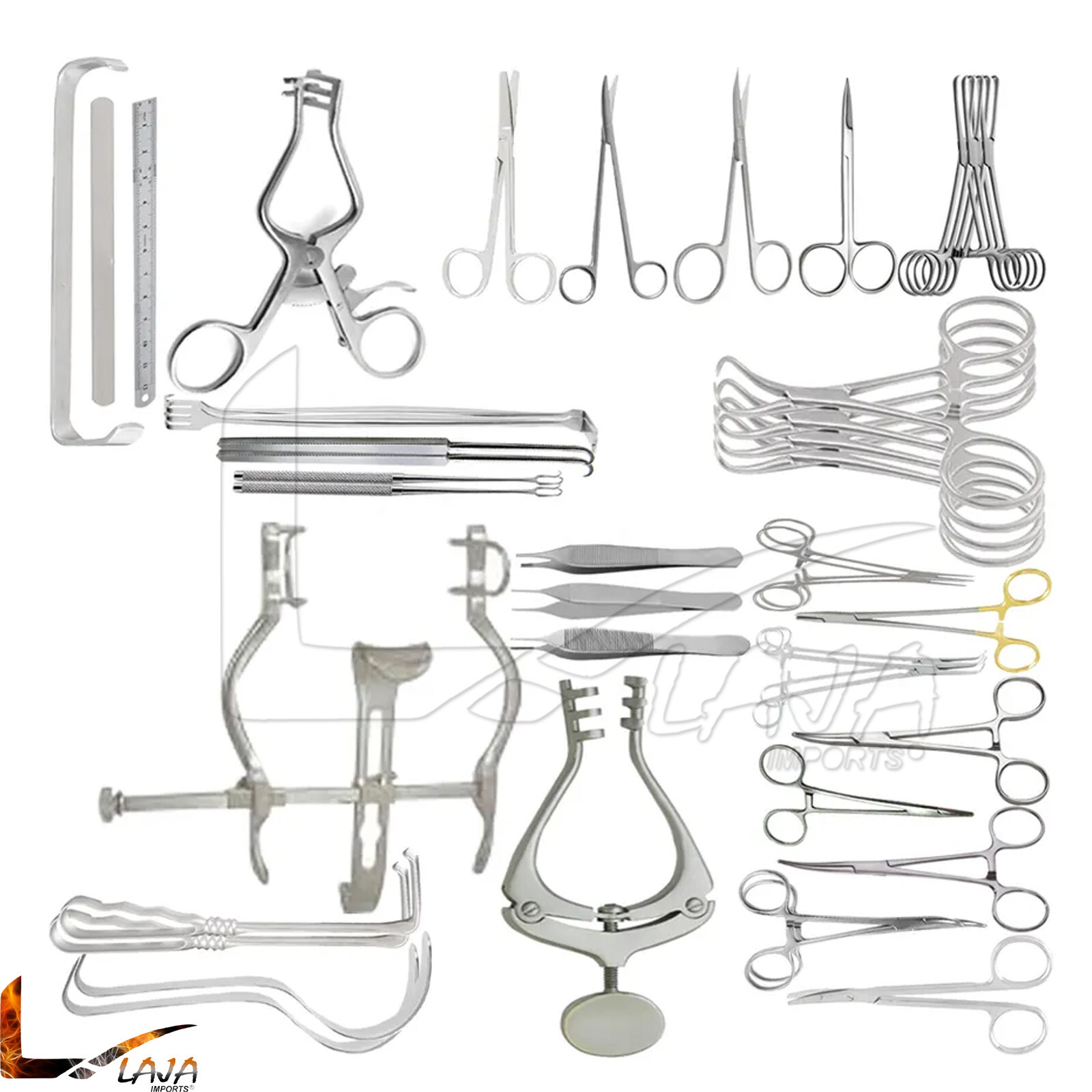 Pediatric Laparotomy Instruments Set of 51 Pcs Surgical Medical Instruments Set