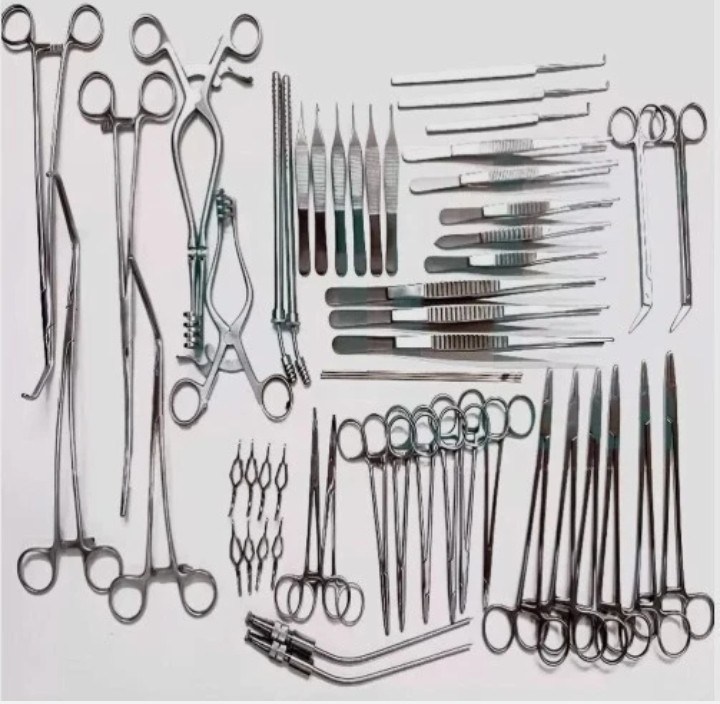 Set 52 Pcs Vascular Surgery Set Surgical Medical Surgical Instruments