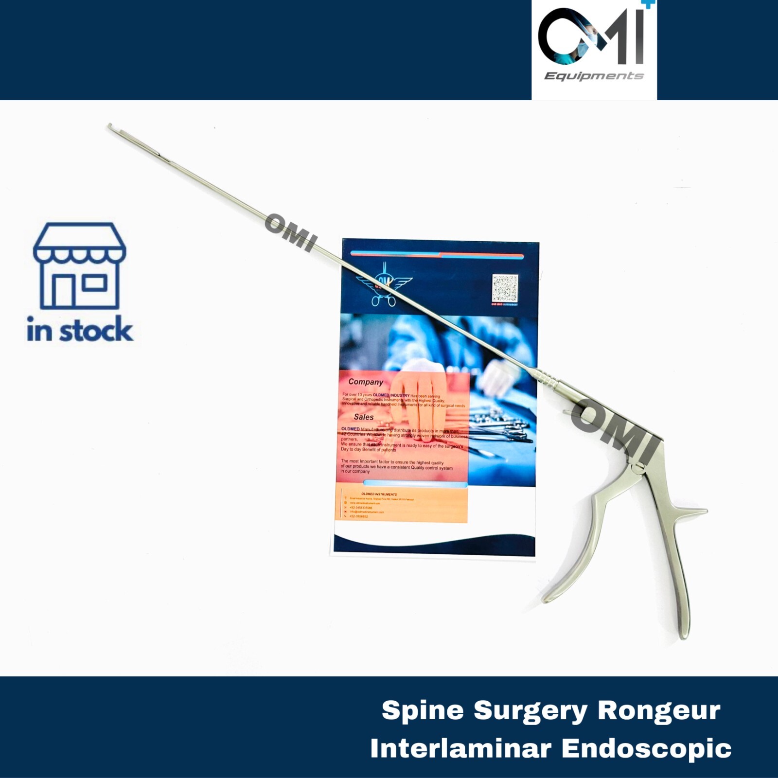 Spine Surgery Rongeur Interlaminar Spine Endoscopic Bite Size 1 to 5mm Set