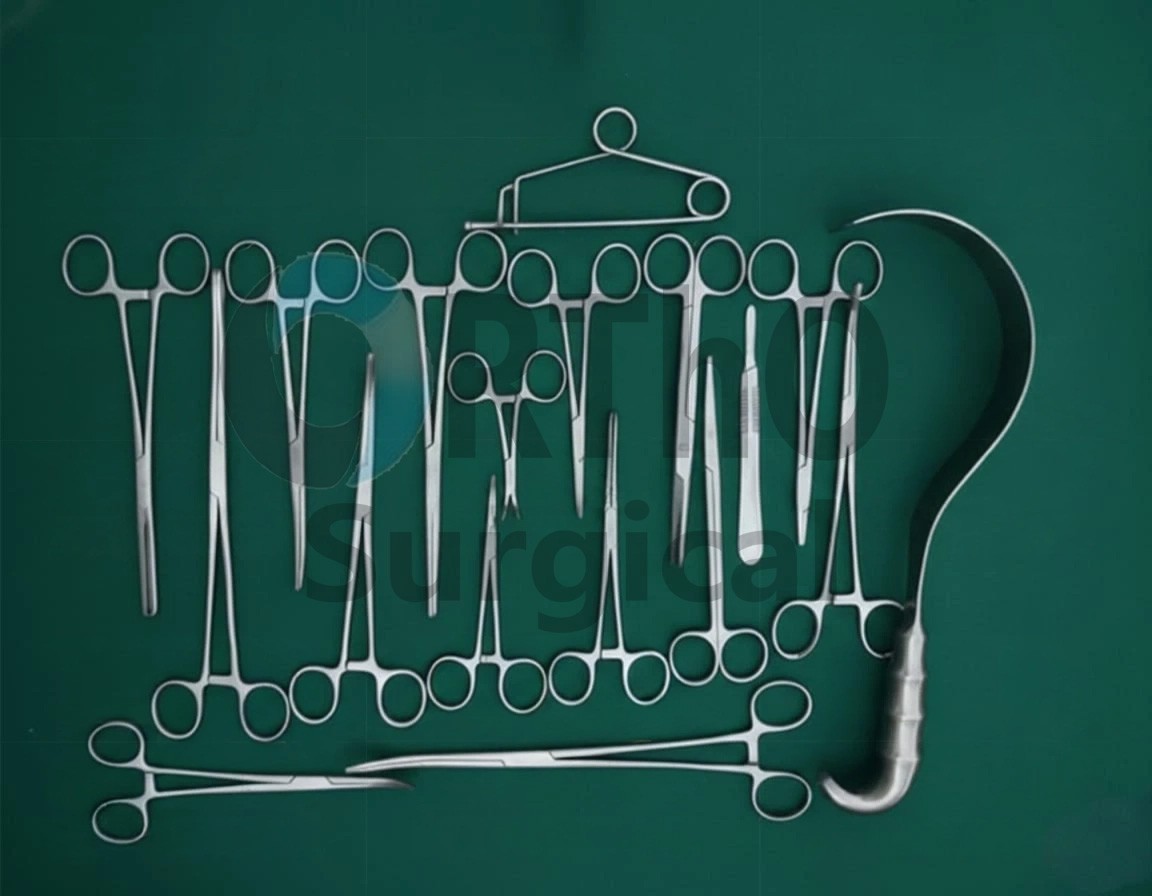 Hysterectomy Surgical General Surgery instruments Set Of 18 Pcs Best Quality