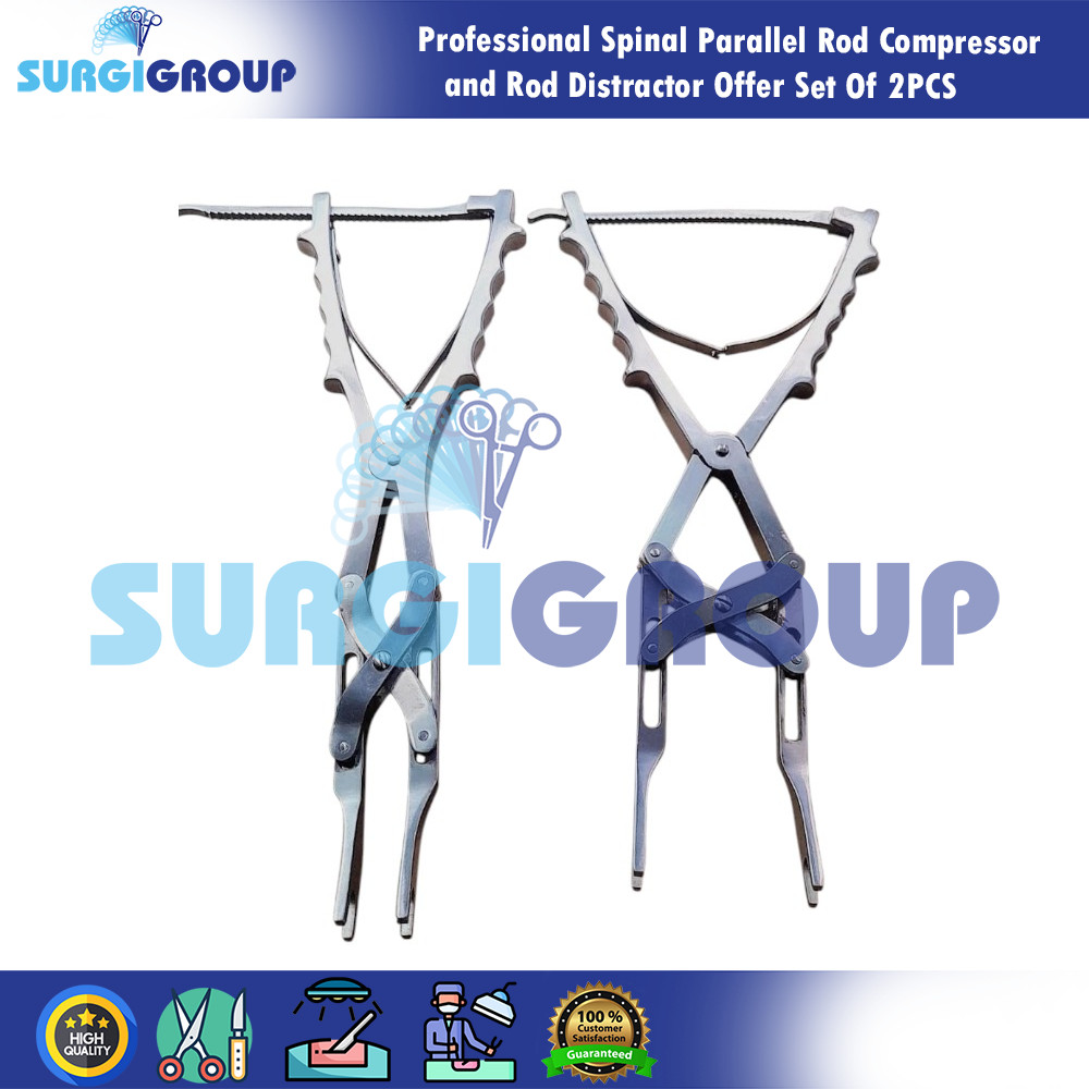 Professional Spinal Parallel Rod Compressor and Rod Distractor Offer Set Of 2PCS