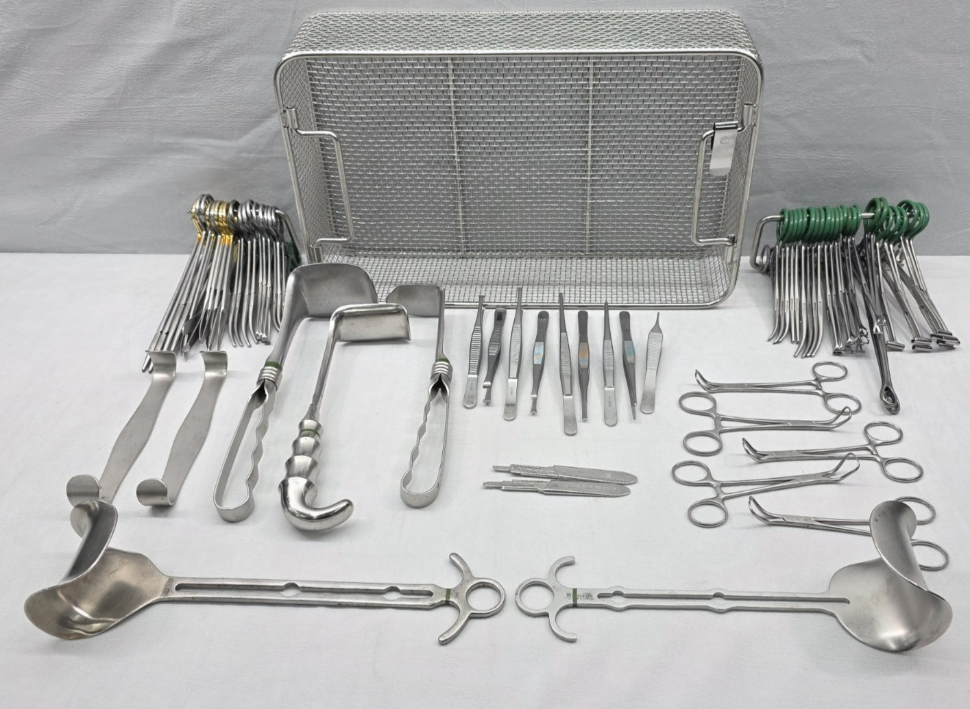 Aesculap 66 piece Basic General Surgical Instrument Set With Basket Bard