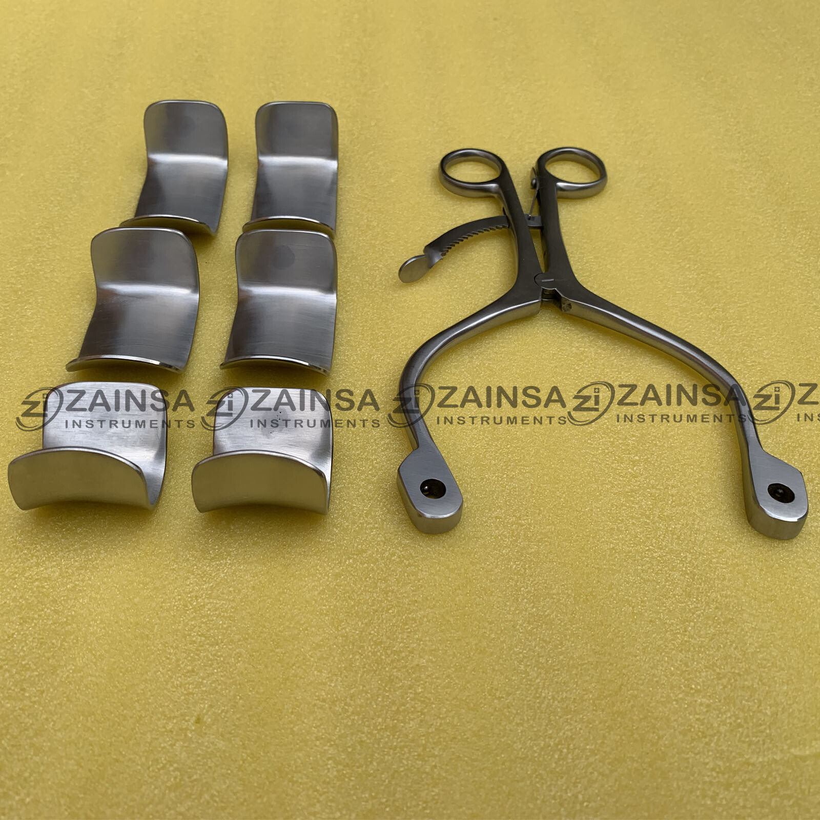 Kolbel Retractor Complete Set With 6 Blades, Shoulder Retractor German Surgical