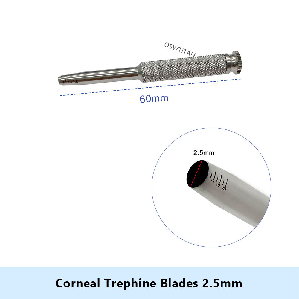 Corneal Trephine Blades Stainless steel 1pcs 2.5mm-6.0mm Ophthalmic Instruments