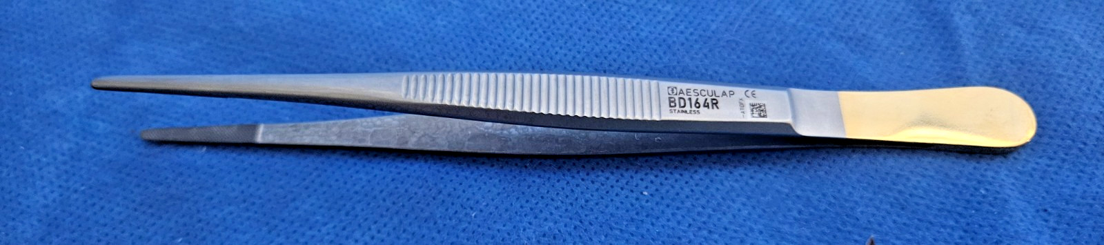 Aesculap BD164R Duragrip Standard Forceps With TC Inserts, 5.75”